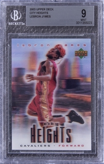 2003-04 Upper Deck City Heights LeBron James Rookie Card - BGS MINT 9 